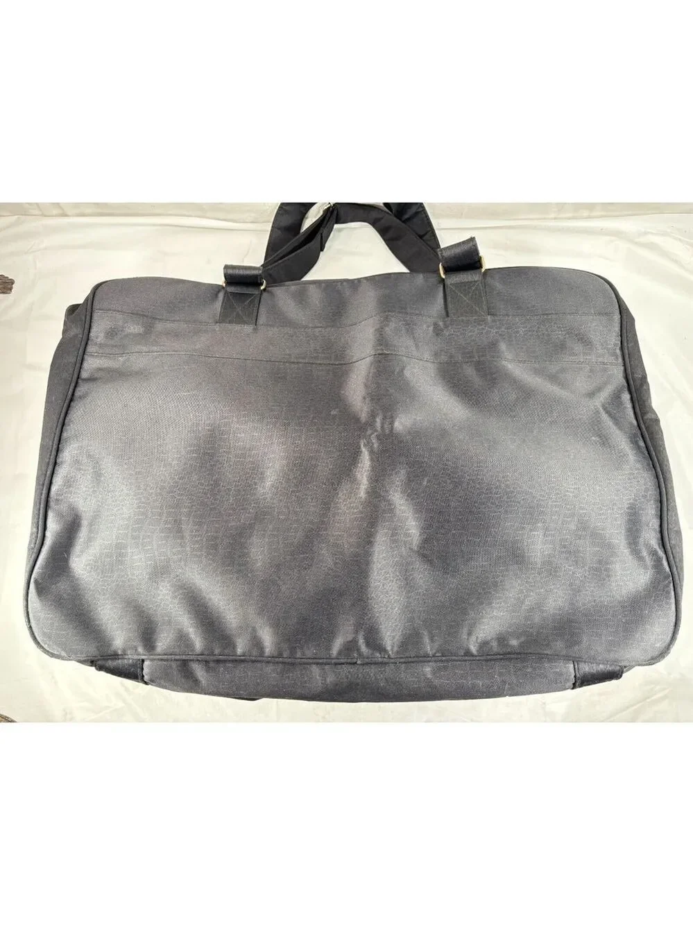 Carlos Falchi Sport Black travel tote bay overnight weekender